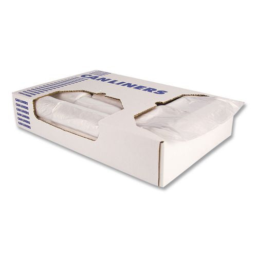 Image of Boardwalk® Z4824LNKR01 High-Density Waste Can Liners, 10 gal, 8 mic, 24 x 24, Natural, 1,000/Carton