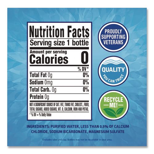 Image of Nestle Waters® 12386172 Pure Life Purified Water, 101.4 Oz Bottle, 6/pack
