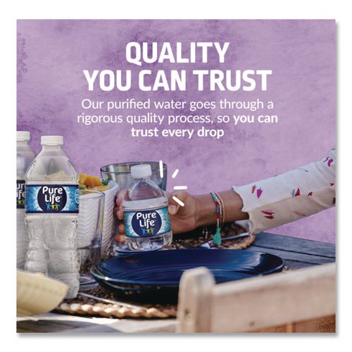 Image of Nestle Waters® 12386172 Pure Life Purified Water, 101.4 Oz Bottle, 6/pack