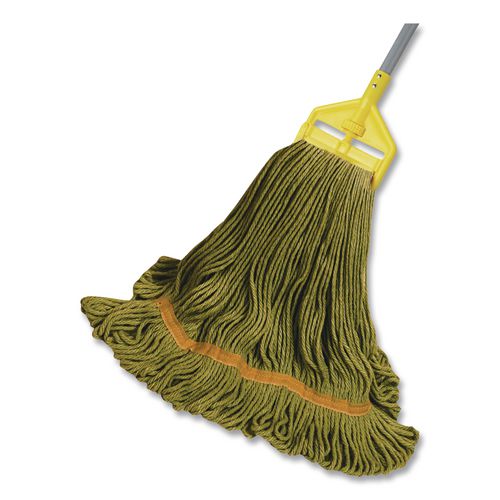 Image of O'Dell® 1200M/GR 1200 Series Mop Head, Pet, Medium, 5" Headband, Green