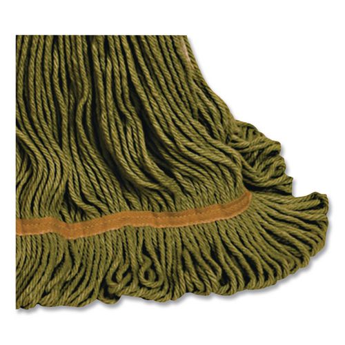 Image of O'Dell® 1200M/GR 1200 Series Mop Head, Pet, Medium, 5" Headband, Green