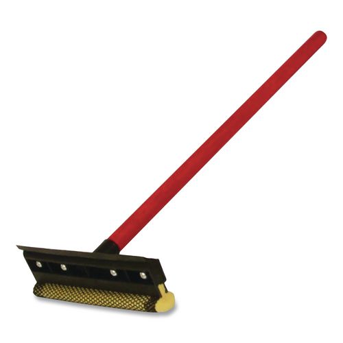 Image of O'DellÂ® Auto Window Squeegee, 8" Wide Blade, Heavy-Duty Mesh Sponge Head, 20" Handle
