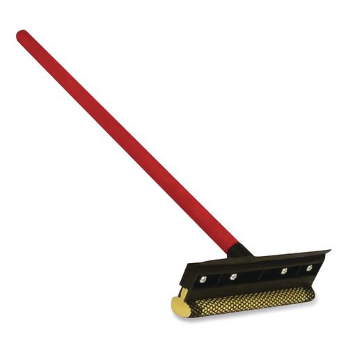 Image of O'DellÂ® Auto Window Squeegee, 8" Wide Blade, Heavy-Duty Mesh Sponge Head, 20" Handle