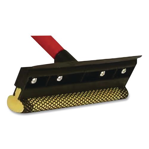 Image of O'DellÂ® Auto Window Squeegee, 8" Wide Blade, Heavy-Duty Mesh Sponge Head, 20" Handle