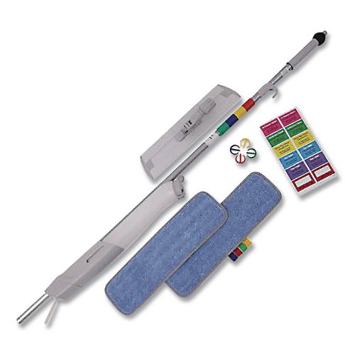Image of O'Dell® BWMS-16 Advantage+ Bucketless Mop, 16" Frame, White/Silver Metal Handle