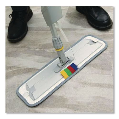 Image of O'Dell® BWMS-16 Advantage+ Bucketless Mop, 16" Frame, White/Silver Metal Handle
