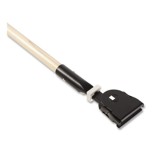 Image of Rubbermaid® Commercial FGM116000000 Snap-On Hardwood Dust Mop Handle, 1.5" dia x 60", Natural