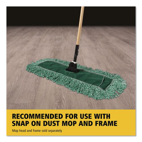Image of Rubbermaid® Commercial FGM116000000 Snap-On Hardwood Dust Mop Handle, 1.5" dia x 60", Natural