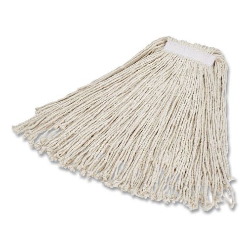 Image of Rubbermaid® Commercial FGV11800WH00 Value Pro Mop Head, Cotton, Large, White