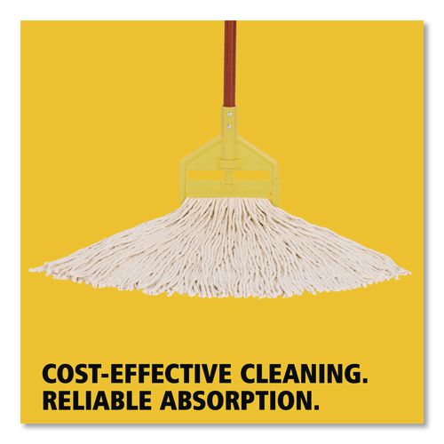Image of Rubbermaid® Commercial FGV11800WH00 Value Pro Mop Head, Cotton, Large, White