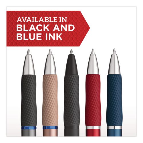 Image of Sharpie® S-Gel 2194703 S-Gel Premium Metal Barrel Gel Pen, Retractable, Medium 0.7 mm, Black Ink, Black Barrel, 4/Pack