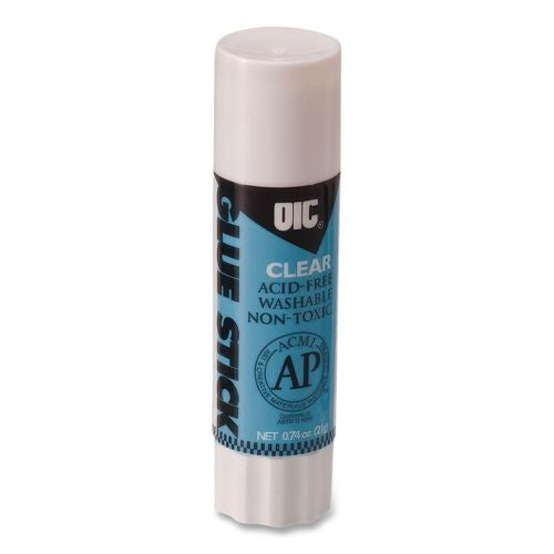 Image of Officemate 50001 Glue Stick, 0.28 oz, Dries Clear