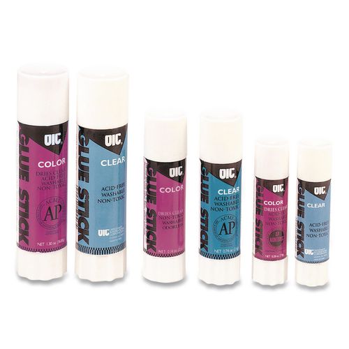 Image of Officemate 50001 Glue Stick, 0.28 oz, Dries Clear