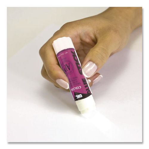 Image of Officemate 50006 Glue Stick,1.3 oz, Applies Purple, Dries Clear