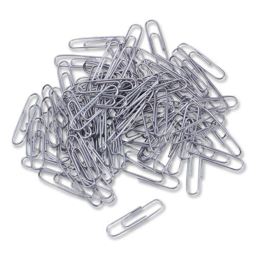Image of Officemate 99918 Premium Jumbo Paper Clips, Jumbo, Smooth, Silver, 100/Box, 10 Boxes/Pack