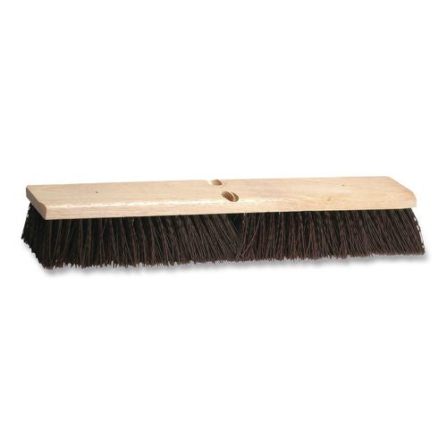 Image of O'Dell® MP24 Polypropylene Push Broom Head, 3" Maroon Bristles, 24" Brush