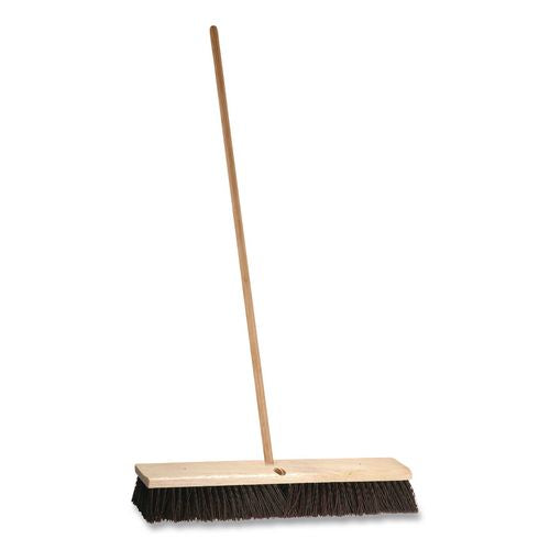Image of O'Dell® MP24 Polypropylene Push Broom Head, 3" Maroon Bristles, 24" Brush