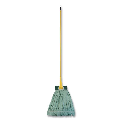 Image of O'DellÂ® Echofiber Microfiber Loop Mop, Medium, Split Microfiber, Green, 5" Green Headband
