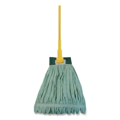 Image of O'DellÂ® Echofiber Microfiber Loop Mop, Medium, Split Microfiber, Green, 5" Green Headband