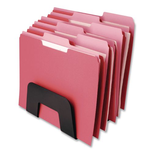 Image of Officemate OIC26002 Recycled Incline Mail Sorter, 5 Sections, Envelopes, 8 X 5.5 X 6, Black