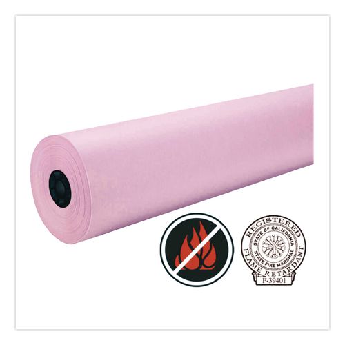 Image of Pacon® P101204 Decorol Flame Retardant Art Rolls, 40 lb Cover Weight, 36 x 1,000 ft, Decoral Pink