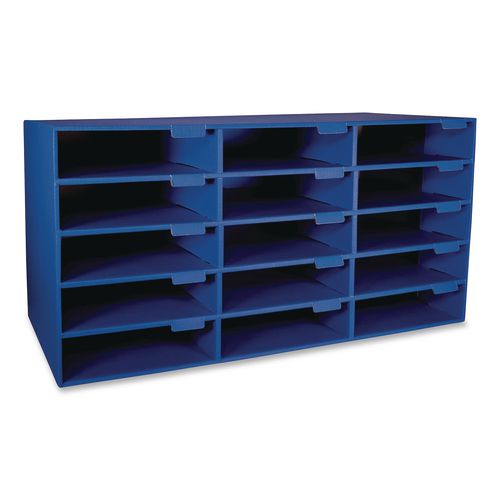 Image of Pacon® P001308 Classroom Keepers Corrugated Mailbox, 31.5 X 12.88 X 16.38, Blue