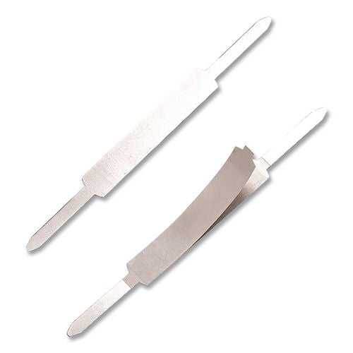 Image of Officemate OIC99875 Self-Adhesive Two-Prong Folder Fastener Bases, 1" Capacity, 2.75" Center to Center, Brown, 100/Box