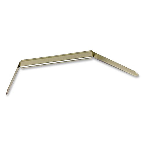 Image of Officemate OIC99714 Prong Fastener Base, 2" Capacity, 2.75" Center to Center, Silver, 100/Box