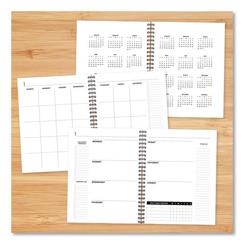 Image of Willow Creek Press 49167 Charcoal Gray Undated Monthly Planner, 11 x 8.5, Charcoal Gray, Undated