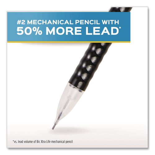 Image of Paper Mate® 2171181 WRITE BROS MECHANICAL PENCIL, 0.7 MM, HB (#2), BLACK LEAD, BLACK BARREL WITH ASSORTED CLIP COLORS, 24/BOX