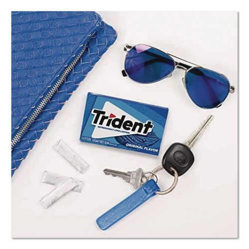 Image of Trident® VAM05020 Sugar-Free Gum, Original Mint, 14 Sticks/pack, 12 Pack/box