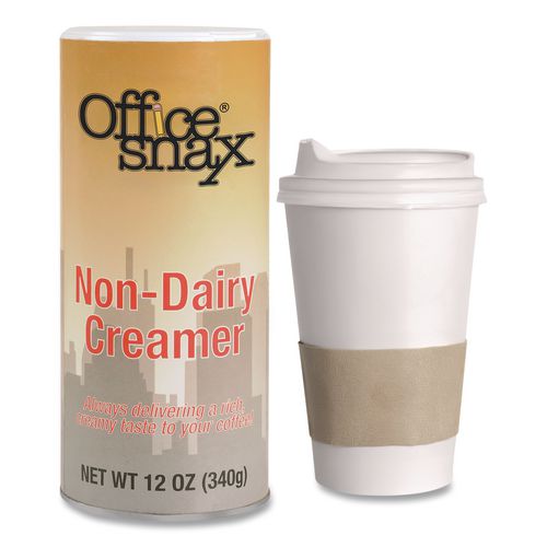 Image of Office Snax® 0020CT Powdered Non-Dairy Creamer, Regular, 12 oz Canister, 24/Carton