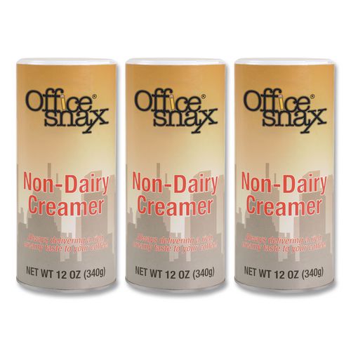 Image of Office Snax® OFX00020G Powdered Non-Dairy Creamer, Regular, 12 oz Canister, 3/Pack