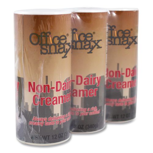 Image of Office Snax® OFX00020G Powdered Non-Dairy Creamer, Regular, 12 oz Canister, 3/Pack
