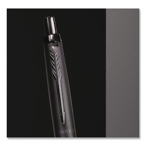 Image of Parker® 2122757 Jotter XL Ballpoint Pen, Retractable, Medium Point, Blue Ink, Black Barrel