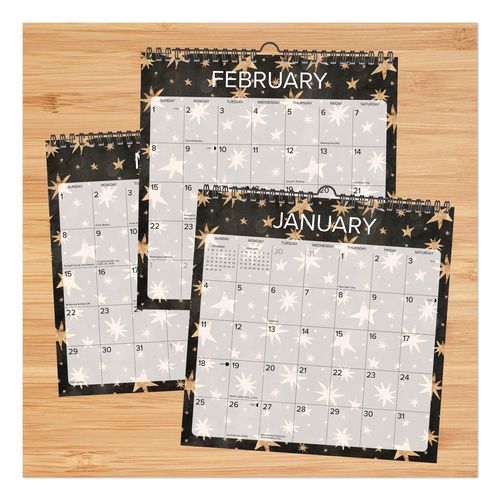 Image of Willow Creek Press 54758 Starry Night 2026 Spiral Wall Calendar, Starry Night Artwork, 12 x 12, Multicolor Sheets, 12-Month (Jan to Dec)