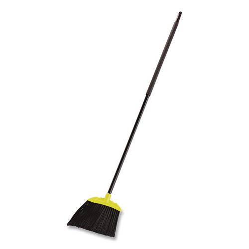 Image of Rubbermaid® Commercial FG638906BLA Jumbo Smooth Sweep Angled Broom, 46" Length, Black/Yellow