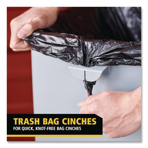 Image of Rubbermaid® Commercial 2143862 Universal Square Trash Can with Swing Lid, 23 gal, Plastic, Gray