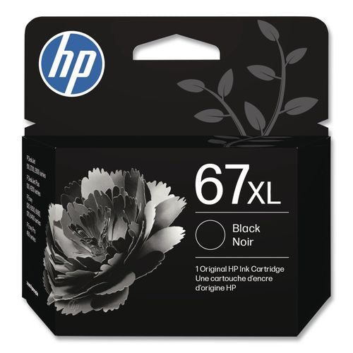 Image of HP 3YM57AN#140 HP 67xl, (3ym57an) High-Yield Black Original Ink Cartridge