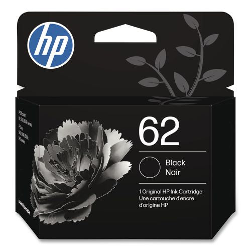 Image of HP C2P04AN#140 HP 62, (c2p04an) Black Original Ink Cartridge