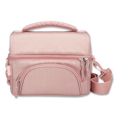 Image of bentgo® BGOBG2-M Deluxe Insulated Lunch Bag, 8" x 10" x 7.5", Blush Pink