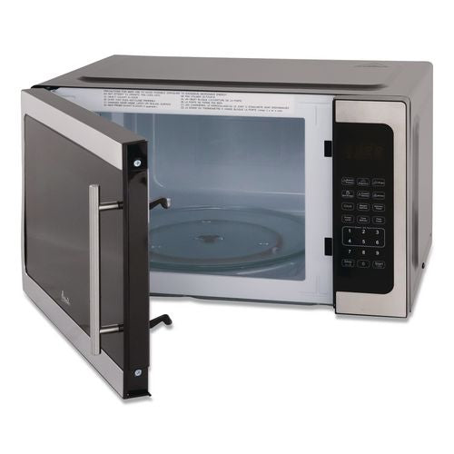 Image of Avanti MT150V3S 1.5 cu ft Countertop Microwave, 1,000 W, Stainless Steel/Black