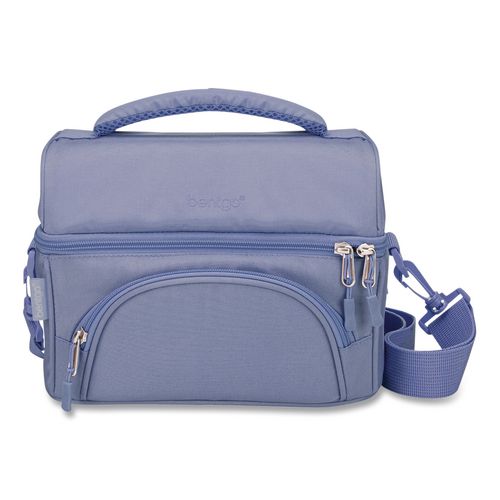 Image of bentgo® BGOBG2-S Deluxe Insulated Lunch Bag, 8" x 10" x 7.5", Slate Blue