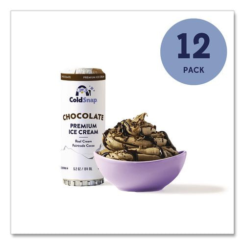 Image of ColdSnap® 600039 Ice Cream Pod, Chocolate, 5.2 oz Single Serve Pod for ColdSnap Machine, 12/Carton