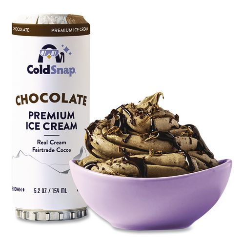Image of ColdSnap® 600039 Ice Cream Pod, Chocolate, 5.2 oz Single Serve Pod for ColdSnap Machine, 12/Carton