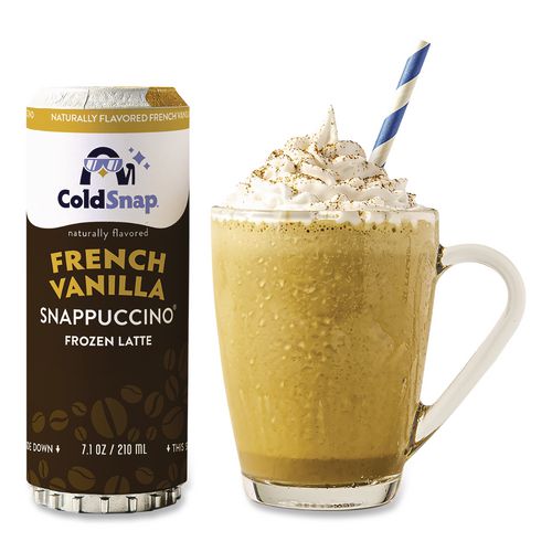 Image of ColdSnap® 600041 French Vanilla Snappuccino Frozen Latte Pod, 7. 1 oz Pod for ColdSnap Machine, 12/Carton