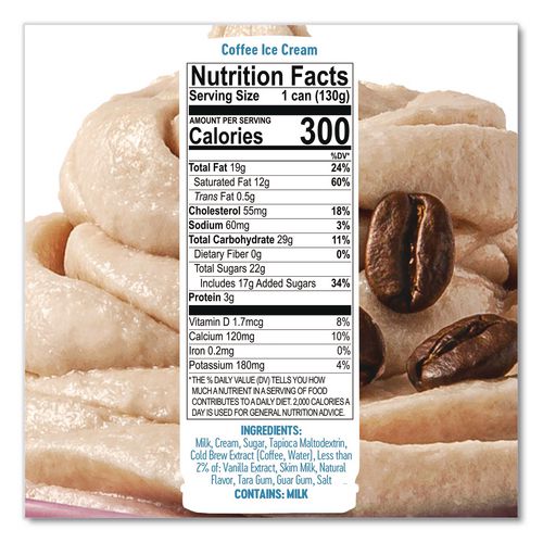 Image of ColdSnap® 600089 Ice Cream Pod, Coffee, 5.2 oz Single Serve Pod for ColdSnap Machine, 12/Carton