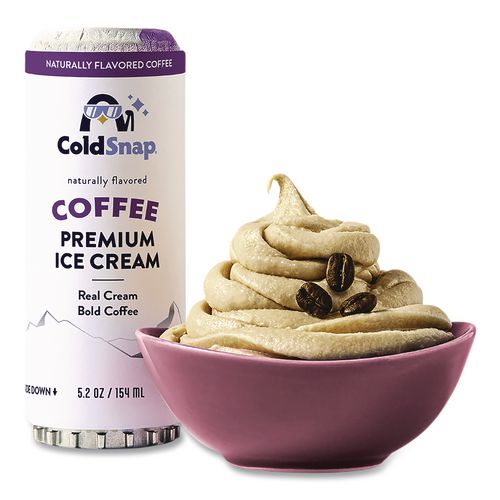 Image of ColdSnap® 600089 Ice Cream Pod, Coffee, 5.2 oz Single Serve Pod for ColdSnap Machine, 12/Carton