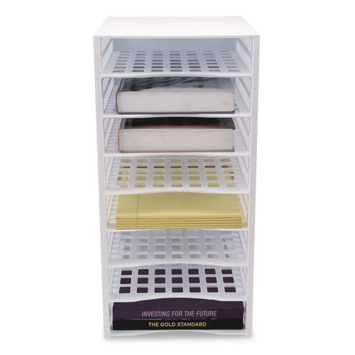 Image of Thinkspace® 39444 Literature Organizer, 8 Sections, 21 x 12.25, White
