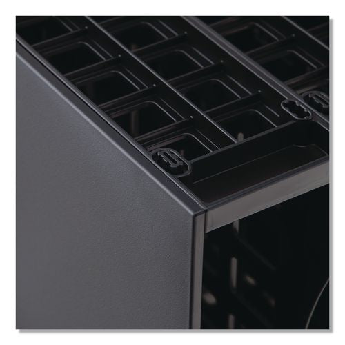 Image of Thinkspace® 39443 Literature Organizer, 8 Sections, 21 x 12.25, Black